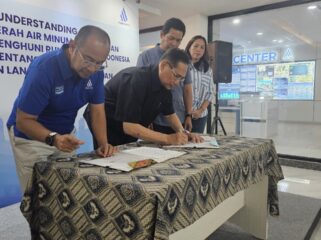 MoU ini ditandatangani langsung oleh Direktur Utama PAM JAYA Arief Nasrudin dan Ketua Umum DPP P3RSI Adji Lauhatta. (Foto:Ist)