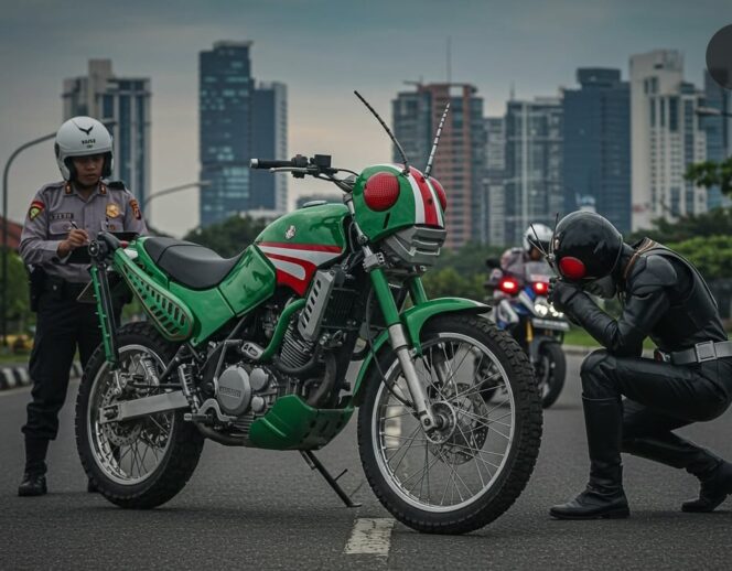 
					‎Jalur Cepat Jadi Satria Baja Hitam!, Motor Belalang Tempur di bandrol 40 jutaan, Siap-siap Tumpas Kejahatan
