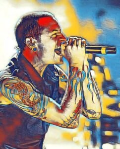 Foto vokalis Linkin Park Chester Bennington (Ist)