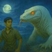 Foto ilustrasi cerita Legenda pulau komodo (foto: prabainsight/Ai)
