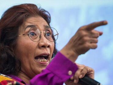 Mantan Menteri Kelautan dan Perikanan Susi Pudjiastuti melontarkan pernyataan keras terkait maraknya kerusakan lingkungan yang dilakukan oleh manusia. Lewat akun media sosial pribadinya (foto:Antara)
