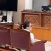 Suasana saat sidang perdana Nikita Mirzani (foto:Praba/Alma)