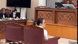 Suasana saat sidang perdana Nikita Mirzani (foto:Praba/Alma)