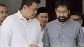 Gubernur Sumatera Utara Bobby Nasution (kiri) bersama Gubernur Aceh Muzakir Manaf di Meuligoe Gubernur Aceh, Banda Aceh, Rabu (4/6/2026) (foto:ANTARA)