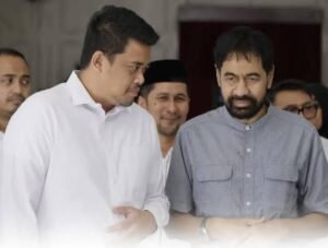 Gubernur Sumatera Utara Bobby Nasution (kiri) bersama Gubernur Aceh Muzakir Manaf di Meuligoe Gubernur Aceh, Banda Aceh, Rabu (4/6/2026) (foto:ANTARA)
