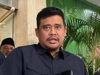 Gubernur Sumatera Utara Bobby Nasution meminta proses hukum laporan kepada pria yang diduga menghina istrinya, Kahiyang Ayu dan mertuanya Joko Widodo terkait polemik empat pulau dihentikan. (Foto:Praba/istimewa)