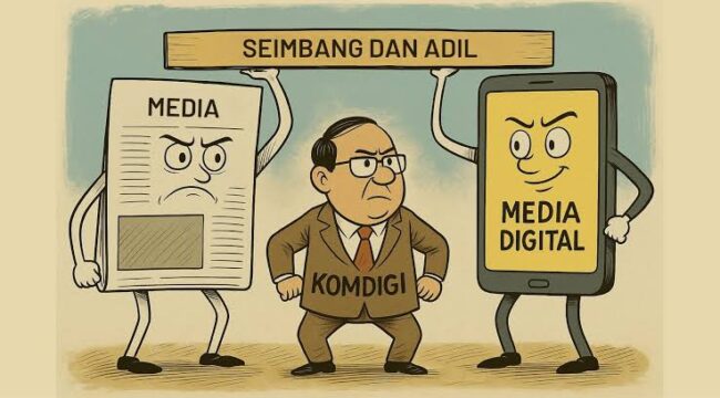 Foto Ilustrasi persaingan dunia Media (Praba/Ist)