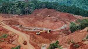 KLH menjelaskan pelaku pelanggaran ini ada empat perusahaan yakni PT Gag Nikel (PT GN), PT Kawei Sejahtera Mining (PT KSM), PT Anugerah Surya Pratama (PT ASP), dan PT Mulia Raymond Perkasa (PT MRP). Mereka menggunakan modus pelanggaran yang berbeda-beda. (Foto: Greenpeace)