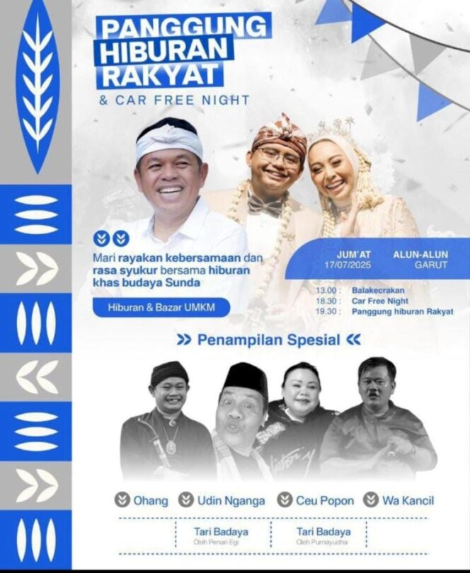 
					Tiga orang tewas, termasuk polisi, akibat desak-desakan di pesta nikah anak Wakil Bupati Garut dan putra Gubernur Jabar, 18 Juli 2025. (Foto: Istimewa)