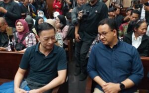 Dalam persidangan Tom Lembong mengaku dirinya jadi sasaran karena memilih mendukung Anies Baswedan sebagai capres di Pemilu 2024.(Foto:Berita Nasional)