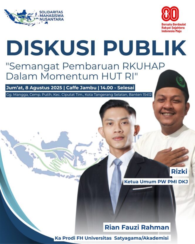 
					Mahasiswa Gelar Diskusi Publik, Tagih Janji Revisi KUHAP di Hari Kemerdekaan