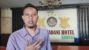 Polemik royalti musik bikin heboh Mataram. Hotel syariah Grand Madani terpaksa menghentikan murotal Al-Qur’an karena tagihan royalti Rp4,45 juta dari LMKN. DPRD pun sebut aturan ini di luar logika.(Foto:istimewa)