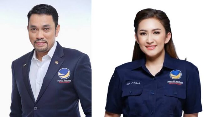 
					Partai NasDem resmi menonaktifkan Ahmad Sahroni dan Nafa Urbach dari Fraksi DPR RI mulai 1 September 2025. Surya Paloh menegaskan, langkah ini diambil karena ucapan keduanya dianggap mencederai aspirasi rakyat.(Foto:Istimewa)