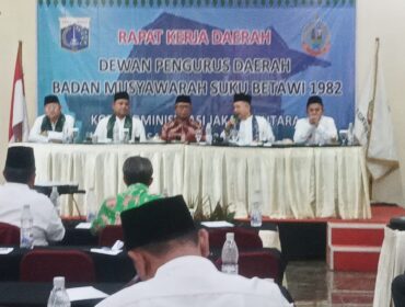 Sabtu (10/8), Hotel di Sunter, Jakarta Utara, dipenuhi logat Betawi dan semangat kebersamaan saat Bamus Betawi 1982 DPC Jakarta Utara menggelar rakerda perdana.(Foto : Istimewa)