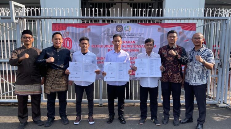 53 narapidana Lapas Pemuda Tangerang bebas lewat remisi HUT RI ke-80. Momen kemerdekaan jadi hadiah pulang paling berharga bagi mereka foto:Istimewa)