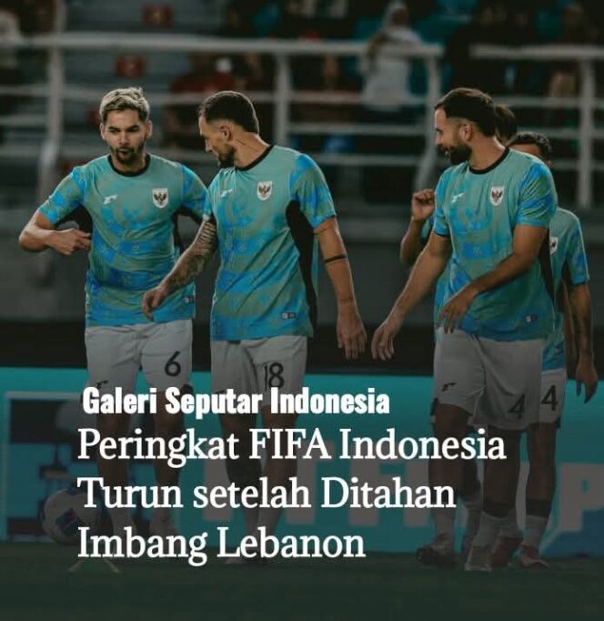 
					Timnas Indonesia menutup FIFA Matchday September 2025 dengan tambahan 3,43 poin. Namun, ranking FIFA Garuda justru turun ke posisi 119 dunia.(Foto:Ist)