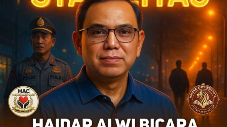 Haidar Alwi mengingatkan, jangan sampai riuh politik menutupi capaian nyata Polri di bawah Kapolri Jenderal Listyo Sigit Prabowo. Dari pendidikan, ekonomi, hingga patroli siber, program Presisi hadir langsung di tengah masyarakat.(Foto:Istimewa)