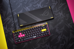 ASUS ROG Falchion Ace HFX ZywOo Edition hadir dengan switch magnetik ultraresponsif, polling rate 8000Hz, dan desain ergonomis ala pemain legendaris ZywOo. Keyboard gaming paling cepat dan empuk di kelasnya! (Foto:Istimewa)