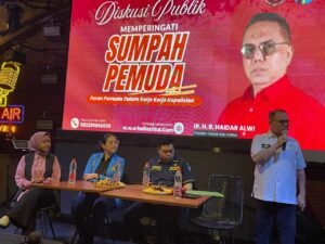 Haidar Alwi menegaskan Sumpah Pemuda 2025 bukan sekadar teks sejarah. Pemuda dan polisi harus bersinergi agar Indonesia tetap waras dan berakal.(Foto: prabainsight/Ist)