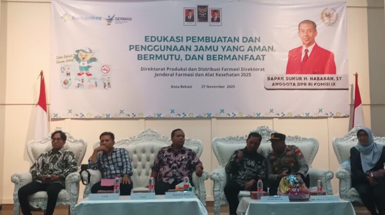 Anggota Komisi IX DPR RI Sukur H. Nababan mendorong masyarakat untuk memperkuat budaya hidup sehat melalui Gerakan Masyarakat Hidup Sehat (GERMAS), termasuk pemanfaatan jamu tradisional yang aman (Ist)