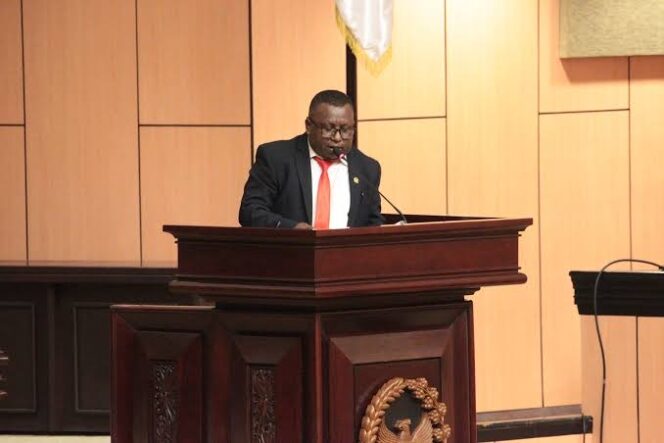 
					Senator Agustinus Robianus Kambuaya (ARK) meminta Papua Barat Daya memperkuat PAD, berhenti bergantung pada transfer pusat, dan fokus pada program ekonomi produktif.(Ist)