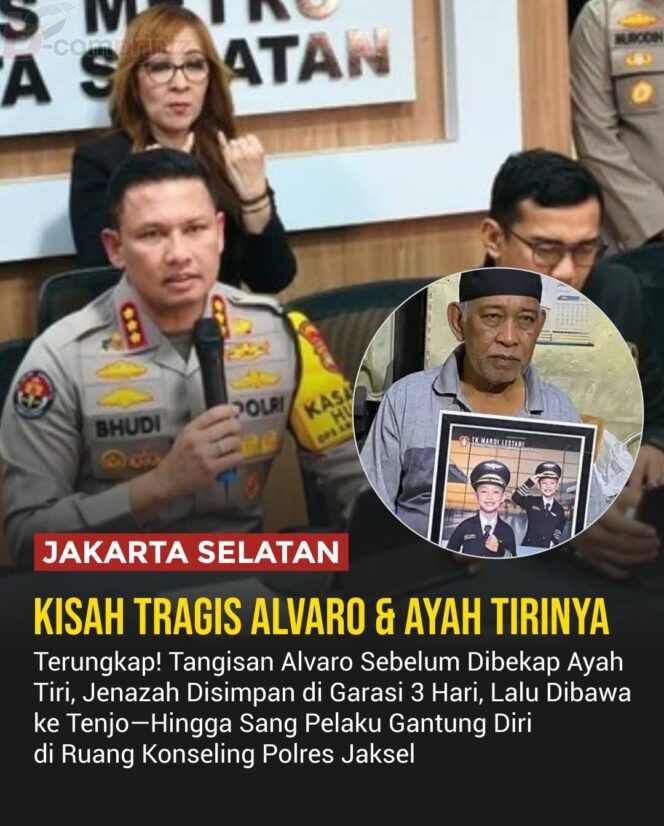 
					Kasus hilangnya Alvaro Kiano terungkap dengan fakta mengerikan: ayah tirinya menjadi pelaku, menyimpan jasad di garasi selama tiga hari, lalu ditemukan tewas secara janggal di Polres Jaksel. Publik menunggu penjelasan lengkap dari kepolisian.