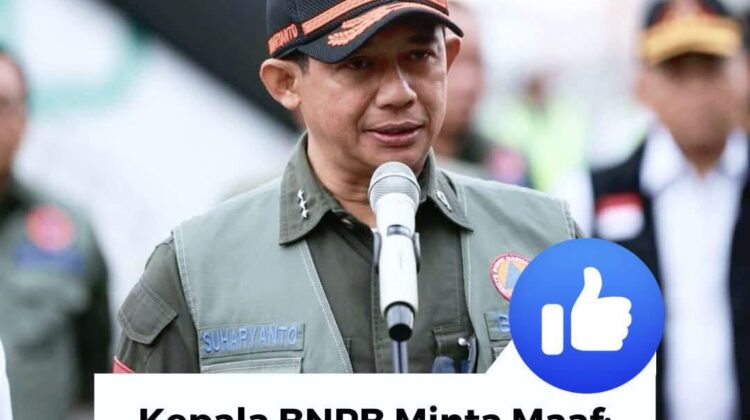 Kepala BNPB Letjen Suharyanto mengaku kaget melihat skala banjir di Tapanuli Selatan dan menjelaskan alasan bencana Sumatera belum ditetapkan sebagai bencana nasional. BNPB memastikan hadir untuk menolong warga terdampak.(Ist)