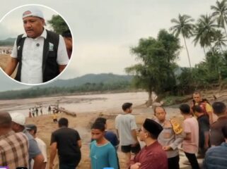 Video Bupati Bireuen Mukhlis Takabeya yang membahas sawit saat meninjau banjir viral dan menuai kritik warganet. Pernyataan itu dinilai tidak empatik terhadap warga terdampak.(Istimewa)