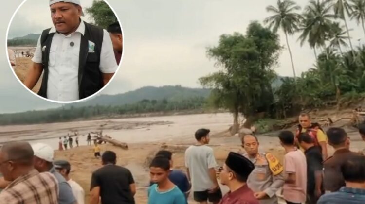 Video Bupati Bireuen Mukhlis Takabeya yang membahas sawit saat meninjau banjir viral dan menuai kritik warganet. Pernyataan itu dinilai tidak empatik terhadap warga terdampak.(Istimewa)