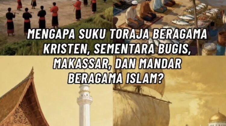 Perbedaan agama Toraja dan tetangga pesisirnya bukan kebetulan. Geografi, politik, dan strategi kolonial Belanda jadi kunci Toraja mayoritas Kristen, sedangkan Bugis, Makassar, dan Mandar mayoritas Islam.(Istimewa)