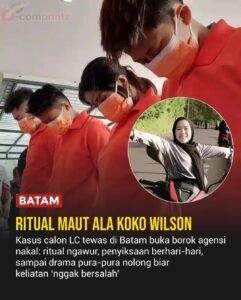 Kasus kematian DPA di Batam mengungkap praktik kekerasan, ritual pelaris, dan dugaan eksploitasi di agensi LC MK Management hingga empat pelaku ditangkap polisi.(Istimewa)