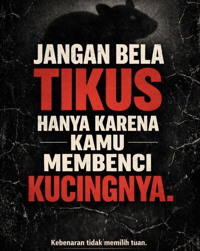 
					Menggantungkan kebenaran pada figur publik adalah jebakan moral. Refleksi tentang kebenaran, kultus individu, dan pentingnya menilai gagasan, bukan sosoknya.