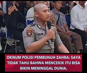Sidang Komisi Kode Etik Polri di Banjarbaru menghadirkan Bripda Muhammad Seili yang memperagakan cekikan terhadap mahasiswi ULM Zahra Dilla. Komisi mempertanyakan niat pelaku atas tindakan fatal tersebut.(Istimewa)