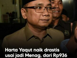 Harta kekayaan Yaqut Cholil Qoumas melonjak menjadi Rp13,7 miliar dalam LHKPN 2025, disorot di tengah kasus dugaan korupsi kuota haji 2023–2024.