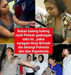Polwan gadungan di Pontianak nekat menipu Kapolres dengan seragam Brimob lengkap, meminta uang Rp5 juta untuk menangguhkan tahanan. Modus dan penangkapan selengkapnya.(Istimewa)