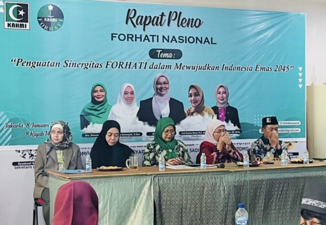 
					FORHATI Nasional menggelar rapat pleno untuk memperkuat peran perempuan melalui program pangan, kesehatan, dan budaya menuju Indonesia Emas 2045. (Foto: prabainsight)