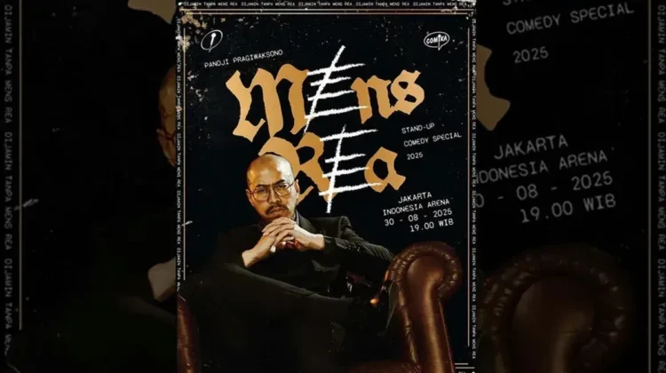 Pandji Pragiwaksono dilaporkan ke Polda Metro Jaya terkait materi stand up Mens Rea yang dianggap merendahkan dan menimbulkan kegaduhan publik.(Istimewa)