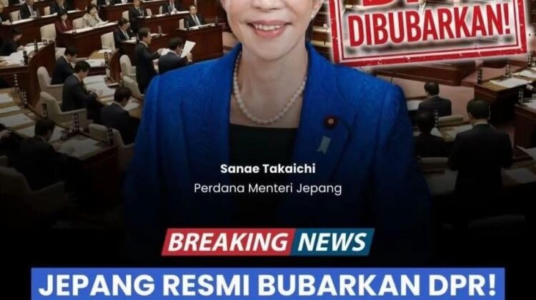 Perdana Menteri Jepang Sanae Takaichi membubarkan DPR hanya tiga bulan setelah menjabat. Isu kenaikan harga dan keamanan nasional jadi latar percepatan pemilu Jepang 2026.