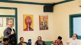 Diskusi Komrad Pancasila membahas wacana reposisi Polri dan implikasinya terhadap demokrasi serta amanat Reformasi 1998 di Jakarta, Jumat (6/2/2026).