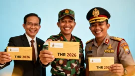THR ASN, TNI, dan Polri 2026 dipastikan cair awal Ramadan. Pemerintah menyiapkan anggaran Rp 55 triliun untuk menjaga konsumsi dan ekonomi.