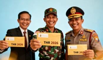 THR ASN, TNI, dan Polri 2026 dipastikan cair awal Ramadan. Pemerintah menyiapkan anggaran Rp 55 triliun untuk menjaga konsumsi dan ekonomi.