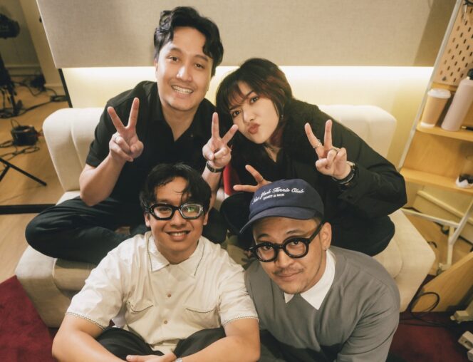 
					Isyana Sarasvati bersama MAKO• dan duo TADI merilis single kolektif “Tunggu Aku” di bawah REDROSE Records, lagu tentang pulang, jarak, dan penantian yang hangat.(Foto:Istimewa)