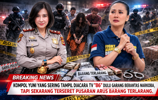 Kisah Kompol Yuni Purwanti Kusuma Dewi, sosok polisi yang dikenal lewat acara TV “86” karena ketegasannya memberantas narkoba, namun akhirnya terseret kasus penyalahgunaan sabu hingga berujung pemecatan (PTDH).