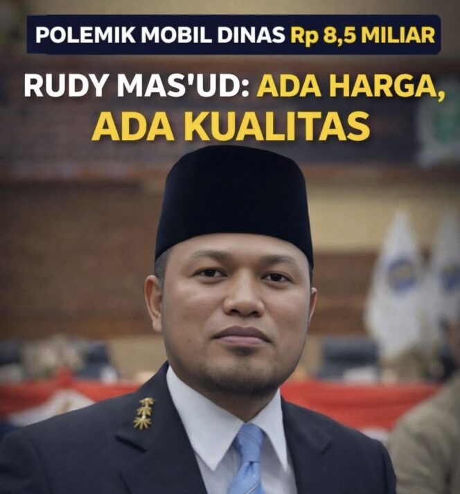 
					Mobil dinas Gubernur Kalimantan Timur senilai Rp 8,5 miliar menuai polemik. Rudy Mas’ud menegaskan pengadaan SUV hybrid tersebut bukan soal kemewahan, melainkan efektivitas kerja dan menjaga marwah Kaltim.