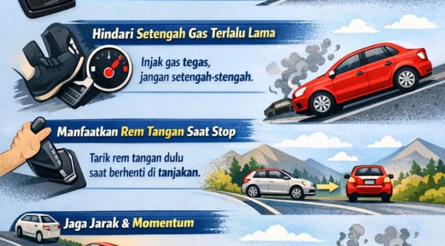 Banyak pengemudi mobil matik masih memaksakan gigi D di tanjakan terjal. Simak cara pakai gigi yang benar agar transmisi tidak cepat panas dan lebih awet.