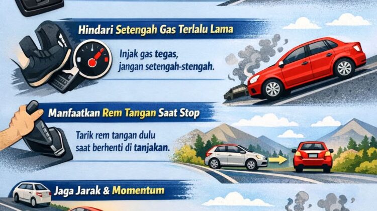 Banyak pengemudi mobil matik masih memaksakan gigi D di tanjakan terjal. Simak cara pakai gigi yang benar agar transmisi tidak cepat panas dan lebih awet.