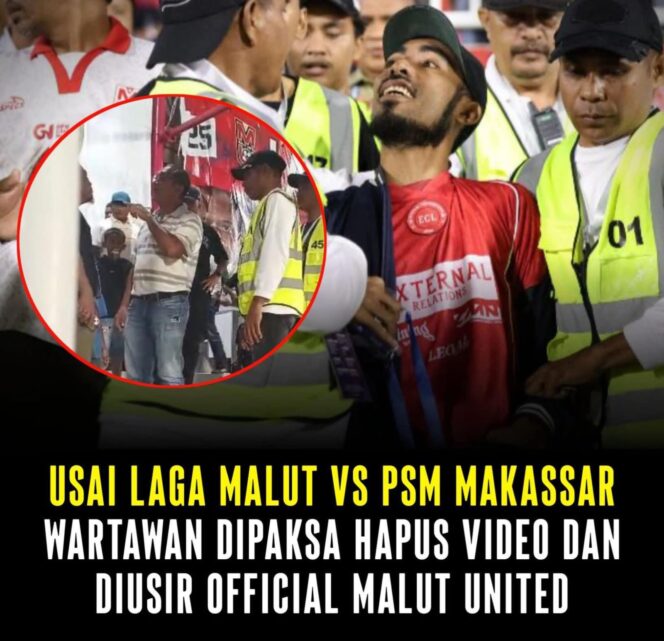
					Sejumlah wartawan diduga mendapat intimidasi dari oknum official Malut United usai laga melawan PSM Makassar di Stadion Gelora Kie Raha, Ternate. Wartawan diminta menghapus video hingga wasit sempat tertahan di stadion.
