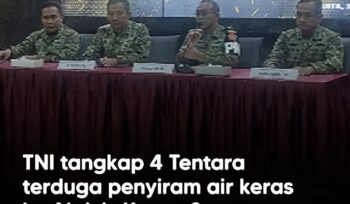 Empat anggota TNI diamankan terkait dugaan penyiraman air keras terhadap aktivis KontraS Andrie Yunus. Polisi juga mengungkap dua terduga pelaku lain dalam penyelidikan kasus ini.