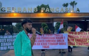 Kasus teror air keras terhadap aktivis KontraS Andrie Yunus disorot mahasiswa. Mereka mendesak DPR membentuk TGPF dan mengusut dalang di balik serangan.(Istimewa)