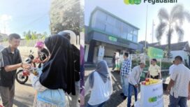 Pegadaian Kantor Wilayah IX Jakarta 2 meluncurkan program MPL 2026 dengan menyalurkan bantuan makanan dari UMKM lokal untuk masyarakat, sekaligus mendorong ekonomi pelaku usaha kecil.(Istimewa)